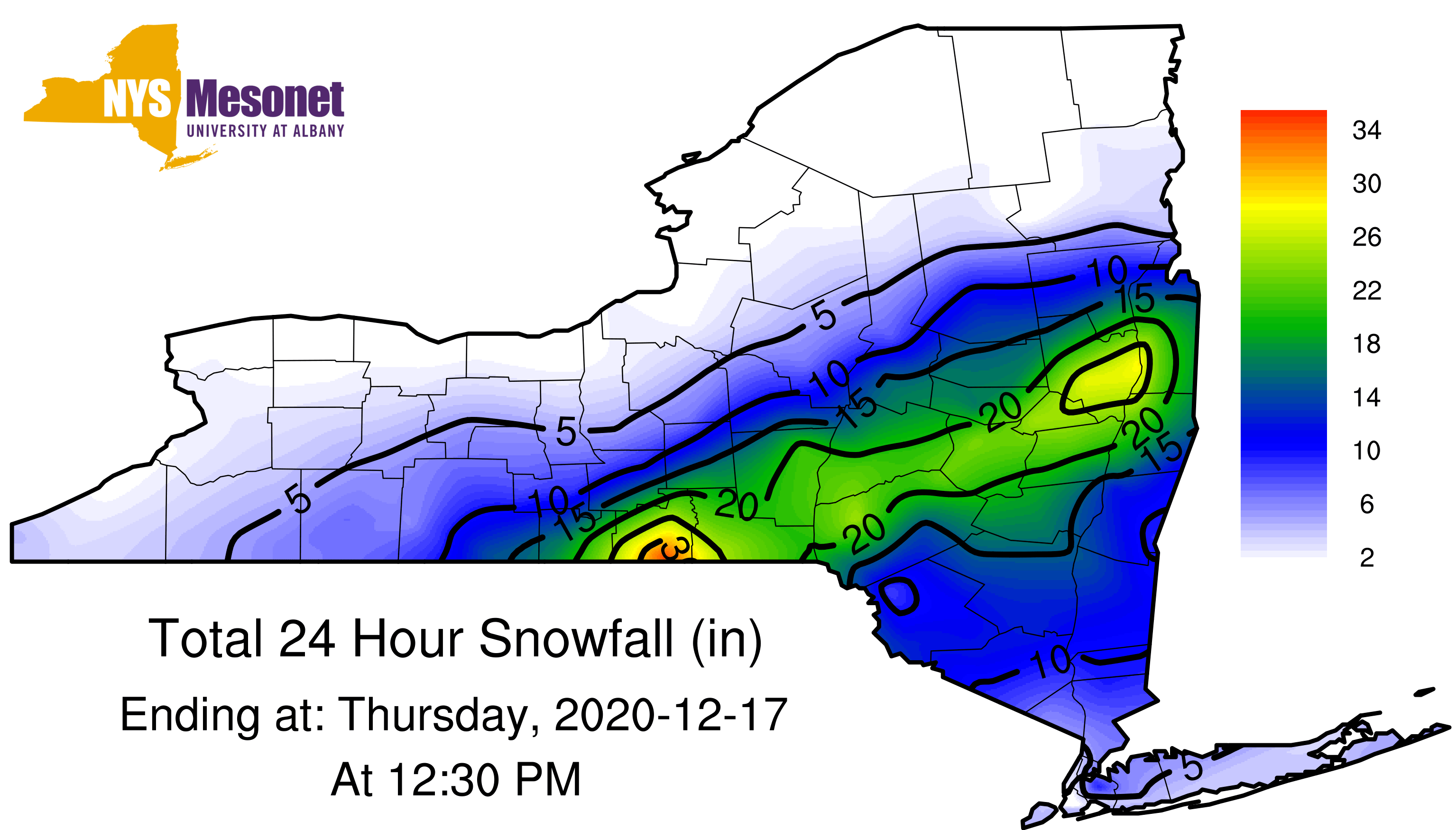 NY snowfall prediction graphic