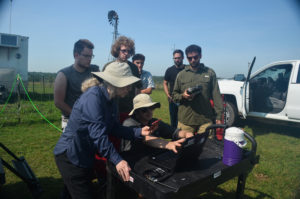 REU 2021 students in the field